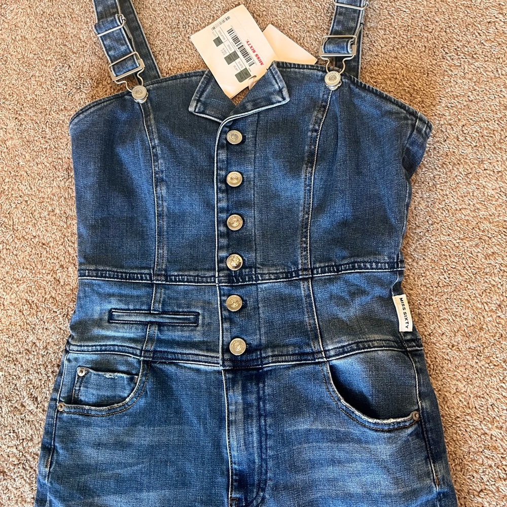 Miss Sixty - NWT Denim Button-Up Overalls